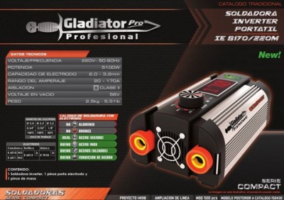 Inversor NEO Gladiator 170A IE-8170/220M